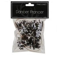 Plastic Pinecones 2cm 18pk