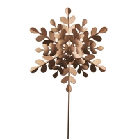 Rose Gold Metal Snowflake Christmas Tree Topper