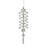 Diamonte Hanging Christmas Tree Decoration 18cm