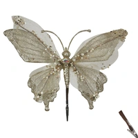 Champagne Butterfly with Clip 25 x 28 cm