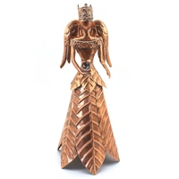 Antique Rose Gold Metal Angel 68cm