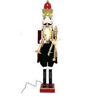 Animated Musical Nutcracker with Trumpet 120cm
