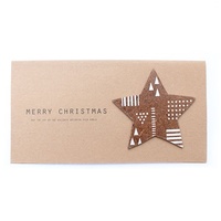 Partridge gift card with star 20x10.5 cm