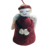 Felt Angel Hanging Christmas Decoration 8cm