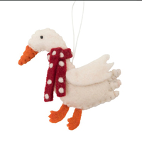 Felt Goose  Christmas Decoration12cm