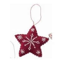 Felt Red Star. 9cm