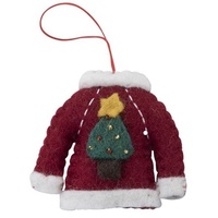 Felt Sweater with Xmas Tree. 7cm