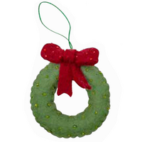 Felt Christmas Wreath Christmas Decoration 7cm