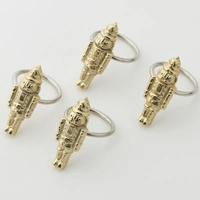 Gold Nutcracker Napkin Rings 4pk