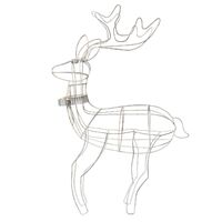 Prancer Zinc Reindeer 71cm H