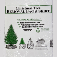 Tree Skirt And Removal Bag - Up to Medium Tree