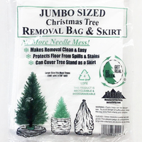 Tree Skirt And Removal Bag - Jumbo Up to XL Tree