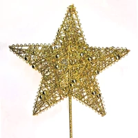Gold Christmas 20cm Tree Topper on 24cm Stick