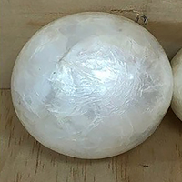Capiz Shell  Hanging Ball White  8cm