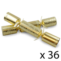 Gold damask Catering Crackers - Box of 36