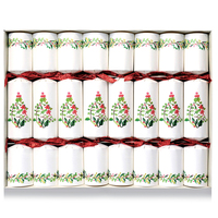 Botanical Christmas Kraft Crackers 8Pk