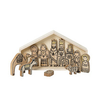 Timber Nativity Scene 12pc 35cm x 20cm H