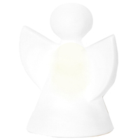 LED Porcelain Standing Angel 8cm