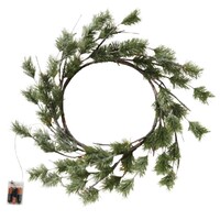 Sugar Pine LED Wreath 60cm