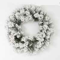 Fir Lush Snow Christmas Wreath  60cm x 18cm