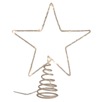 Poem  Champagne LED Outline Star Tree Topper