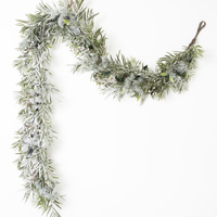 Snowy Native LED Garland  with White Berries 180cm