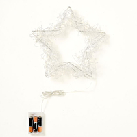 Lumi LED  Silver Wire Star 35cm