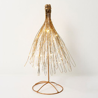 Gold Wire LED Tree Small 35cm