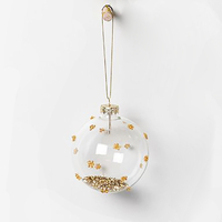 Gold Dust Hanging Glass Bauble 8cm