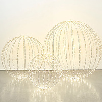 LED Foldable Sphere Silver 40cm