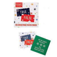 Christmas True or False 50 Trivia Cards