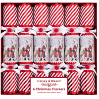 Retro Santa Crackers 6Pk