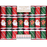 Santa Bell Musical Christmas Crackers