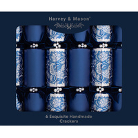 Exquisite Blue Paisley XL Crackers 6pk