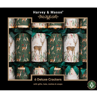 Deluxe Green Deer Christmas Crackers  33cm
