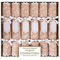 Christmas Tag Kraft Crackers 6Pk