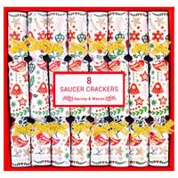 Saucer Christmas Cracker Skandi 11cm 8pk
