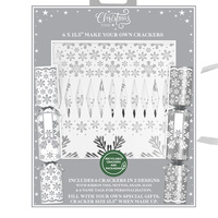 Silver Make Your Own Christmas Crackers 6pk