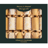 Exquisite Red Flock XL Christmas Crackers 6pk