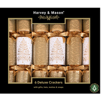 Gold Christmas Tree  Christmas Crackers  33cm