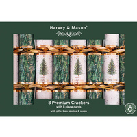 Green Christmas Tree Crackers 8pk