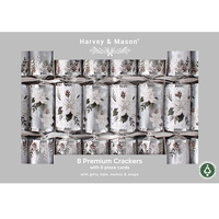 Winter Floral Christmas Crackers 8pk