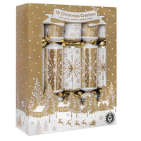 Gold Christmas Crackers  10 x 30cm