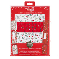 Red Berry Make Your Own Christmas Crackers 6pk