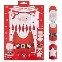 Kids Santa Make Your Own Christmas Crackers 6pk
