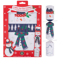 Kids Snowman Make Your Own Christmas Crackers 6pk