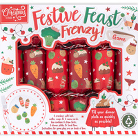 Festive Frenzy Christmas Crackers  6pk