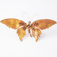 Bronze Metallic Butterfly Clip 17cm