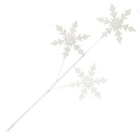 Snowflake Glitter Spray White 80cm