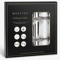 Silver Mix Crackers with Swarovski® Crystal Gifts - 6 Pk